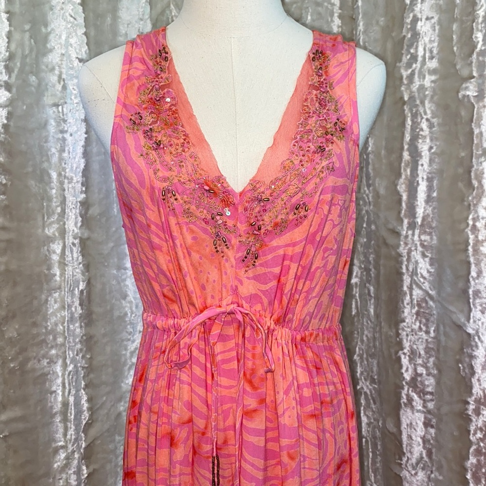 Beautifully Embellished Maxi Dress by USINDO sz L